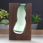 Glass Vase & Terrarium, Dark Tung Wood, 14.5x5x23cm – view 2