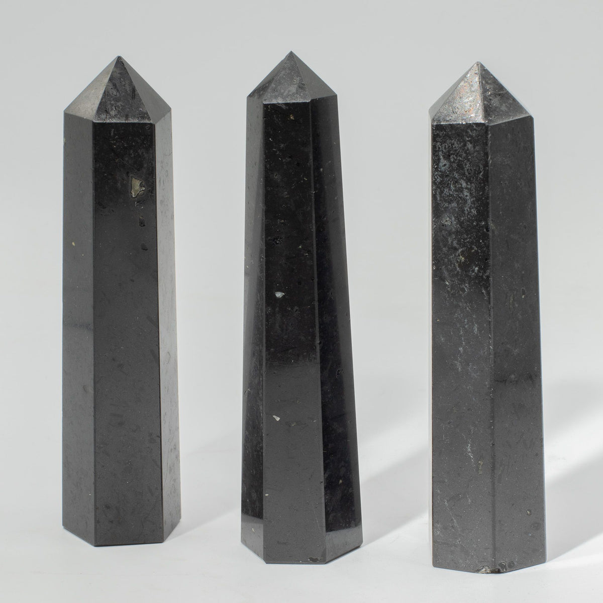 Black Tourmaline Six Face Obelisk Point approx 17cm – view 3