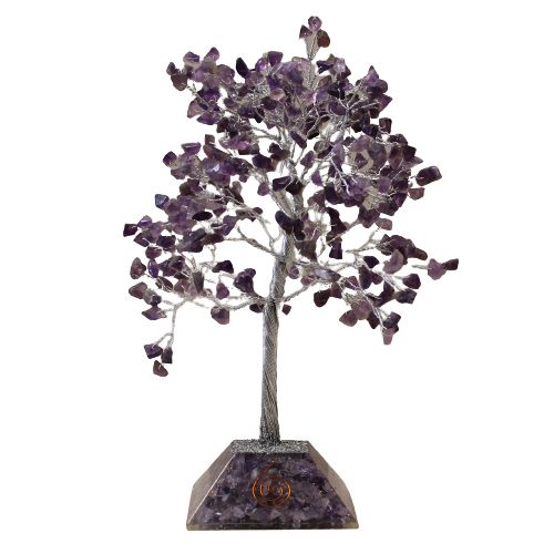 Amethyst Gemstone Tree with Orgonite Base - 320 Stone – view 2
