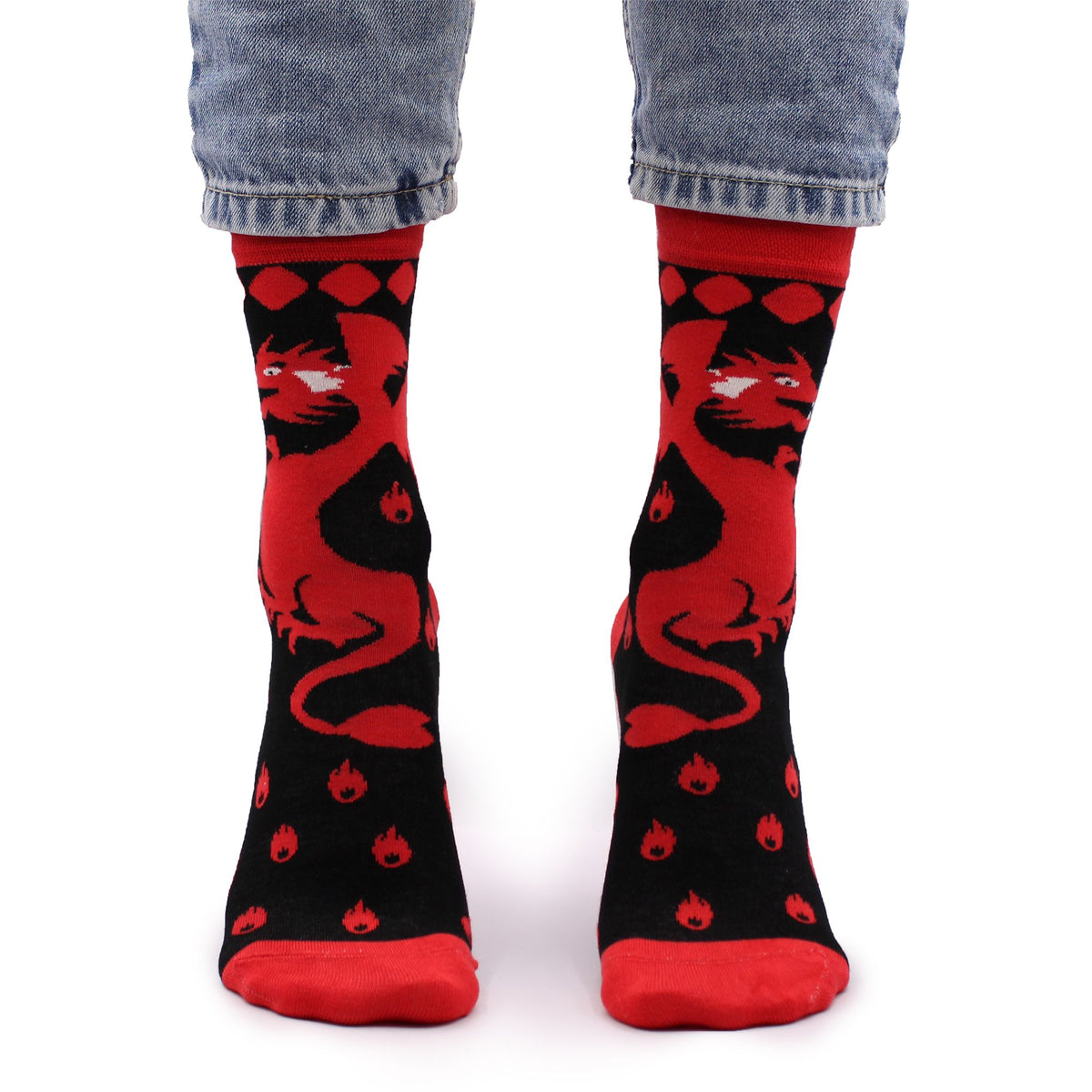 Hop Hare Bamboo Socks (36-40) - Red Dragons – view 3