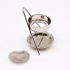 Plated Brass Resin Incense Warmer - Fixed Mesh – view 2