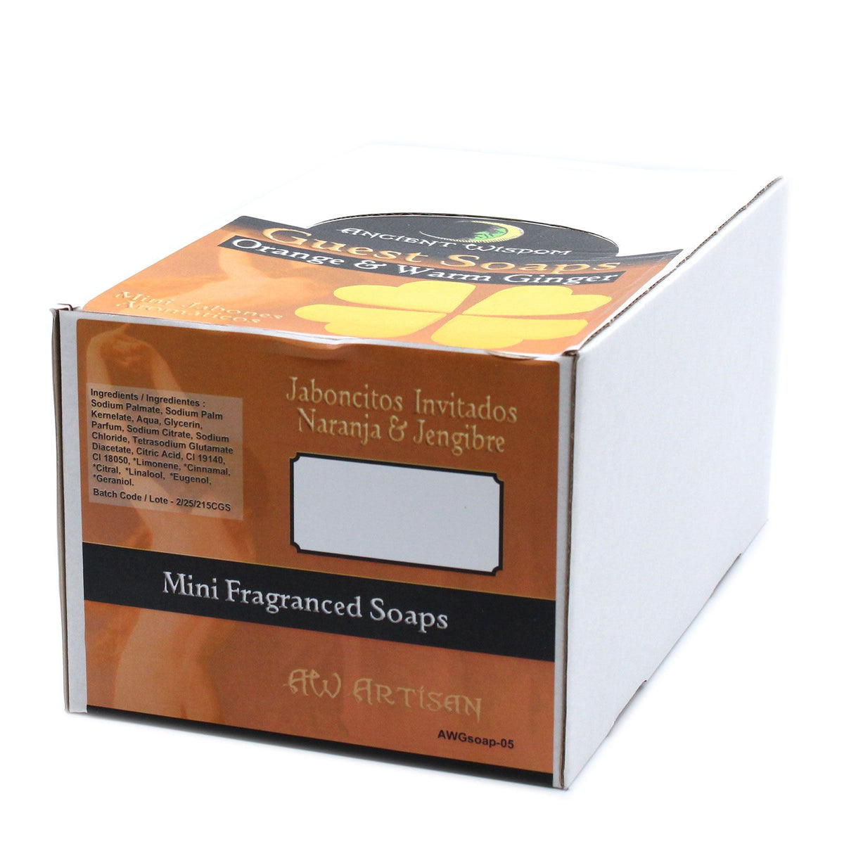 Heart Guest Soaps - Orange & Warm Ginger - Pack of 10 – view 7