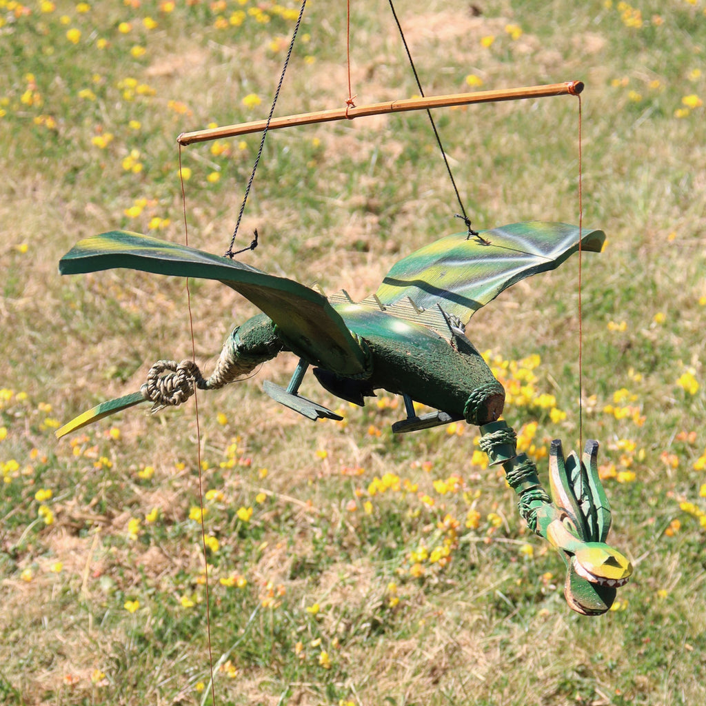 Green Coconut Dragon Mobile - 37 cm – view 6