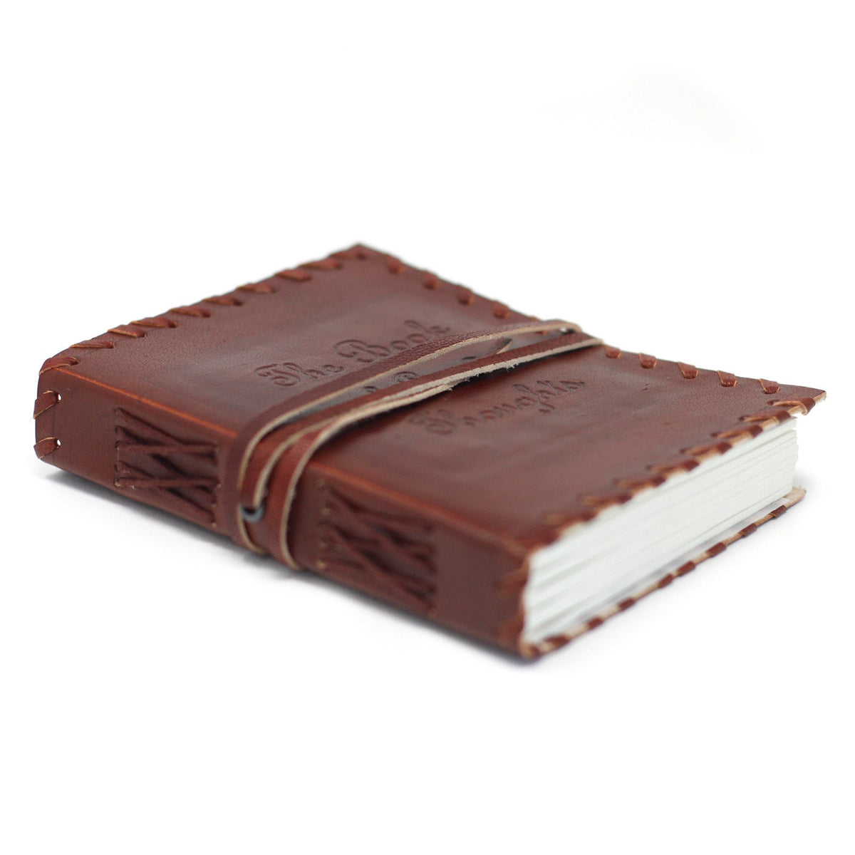 Leather Book of Thoughts Wrap Notebook – 12x15.5 cm – view 4
