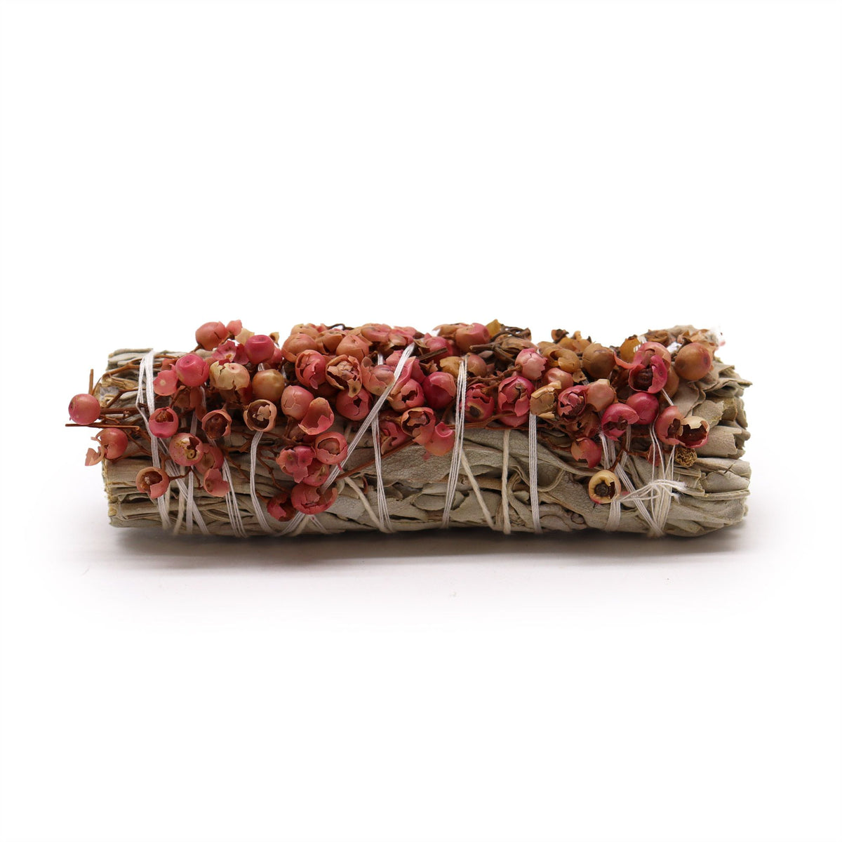 White Sage & Pirul Seed Smudge Stick 10 cm