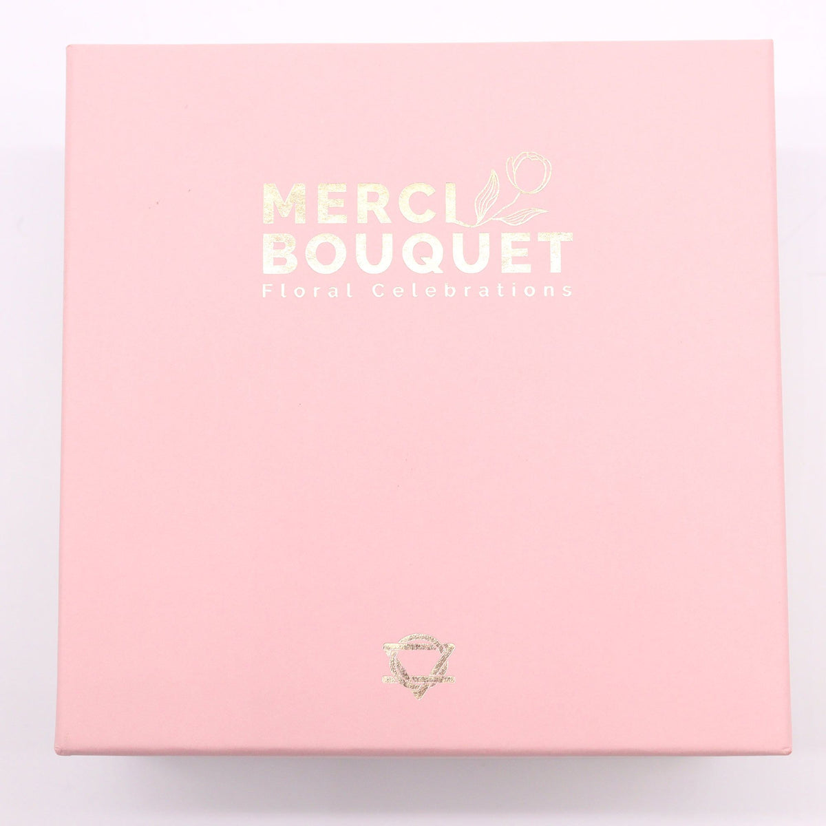 Square Soap Flower Gift Box - Baby Blessings Pink – view 4
