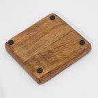 Hop Hare Enamelled Mango Wood Square Trinket Tray, 15 x 15 cm