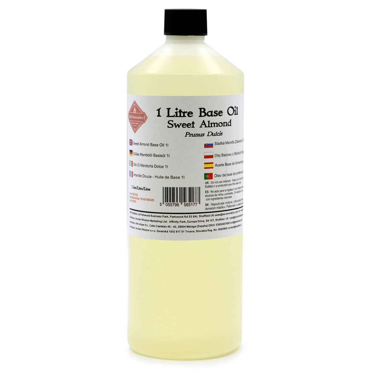 Sweet Almond Base Oil - 1 Litre