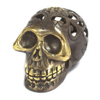 Vintage-Finish Brass Skull – Medium – view 6