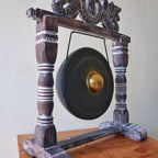 Small Gong in Black Stand - 25cm – view 3