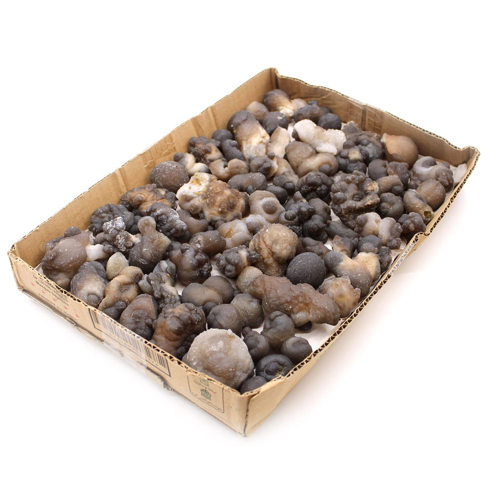 Chalcedony Mineral Specimens Tray, Approx 100 Pieces – view 10