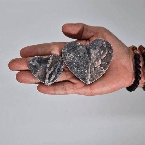 Small Calcite Heart, approx 4-5cm