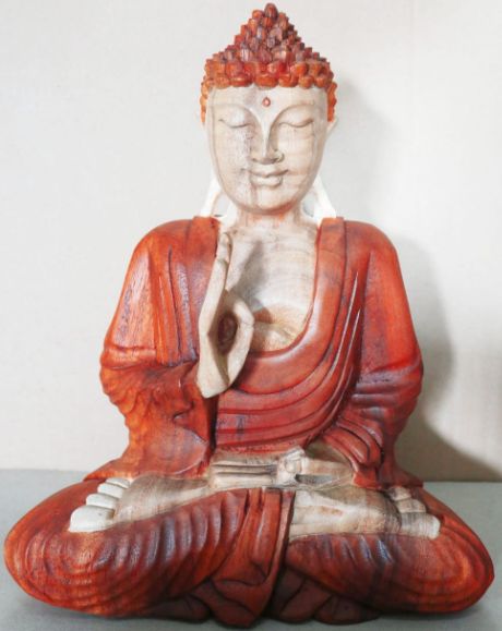 Hand Carved Buddha Statue, Teaching Pose, 30cm