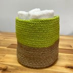 Set of 3 Cotton Rope Storage Baskets - Pistachio – view 4