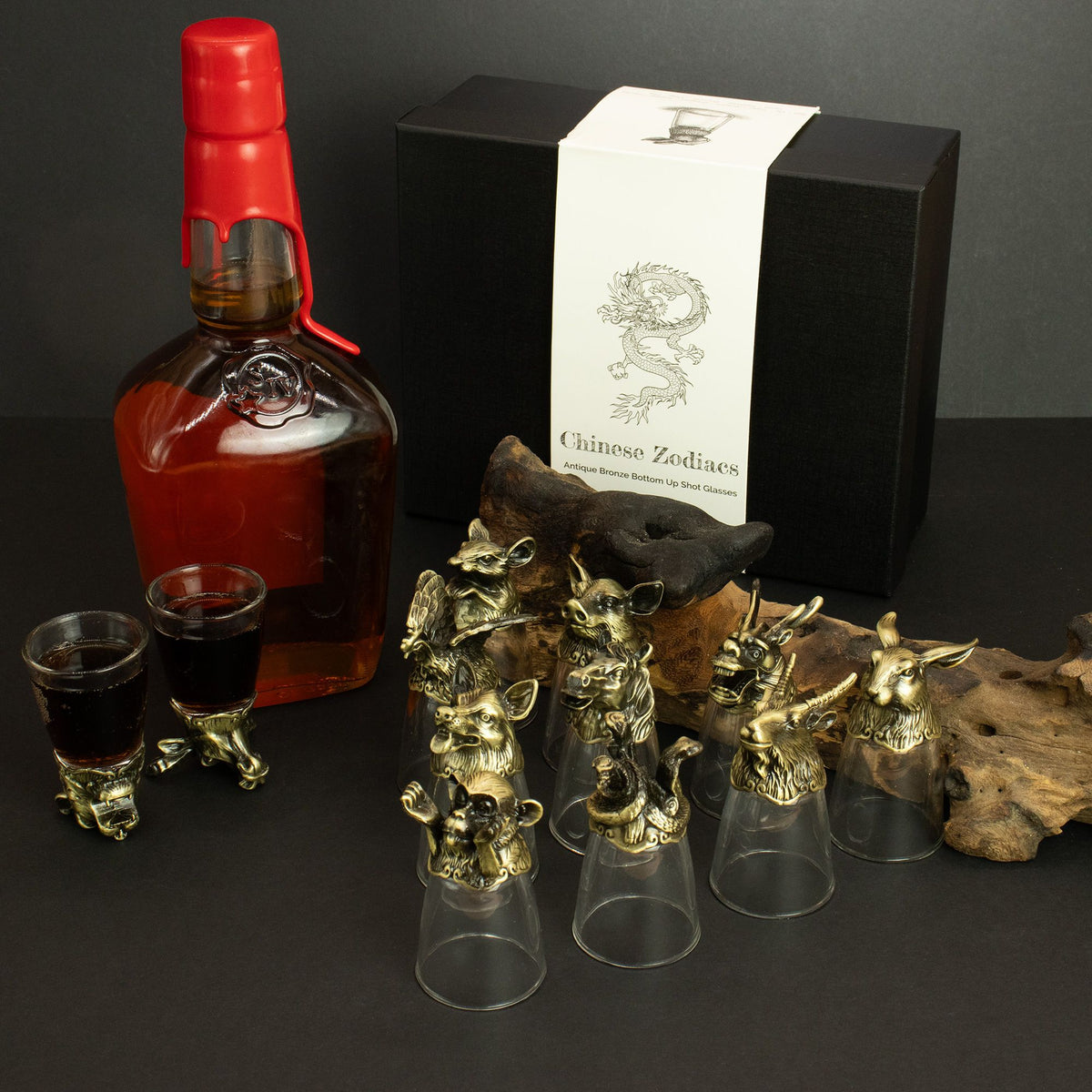 Chinese Zodiac Shot Glasses, Set of 12 - 25 ml – view 6