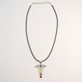 Angel Chakra Pendant Necklace on Silver Plated Cord 45cm