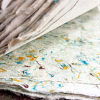 Lokta Wrapping Paper 51x76cm, Mixed Floral, Pack of 5 – view 6
