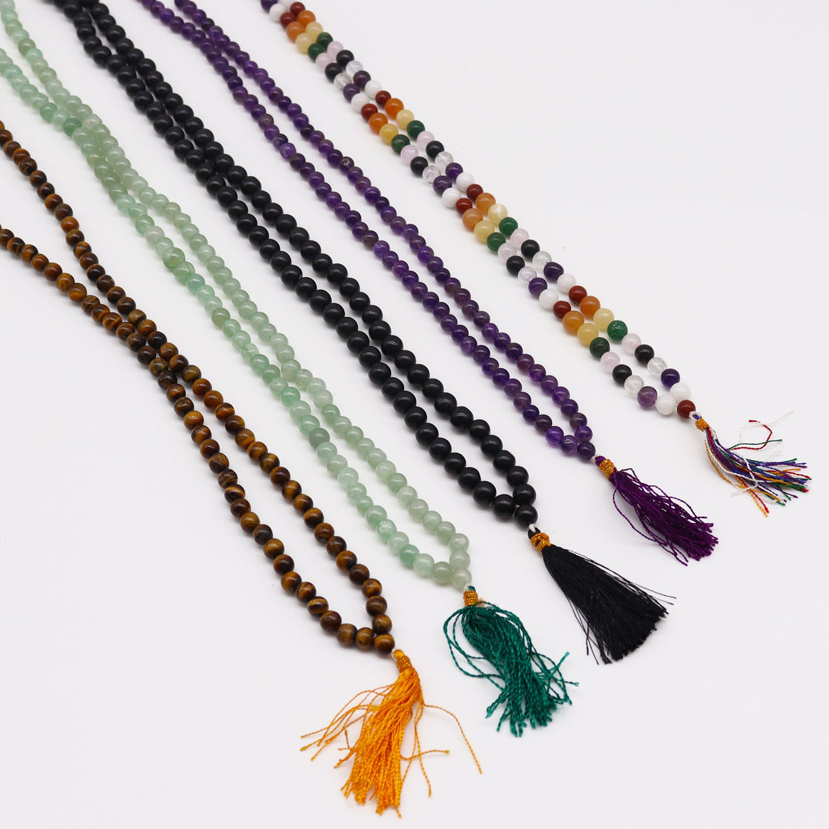 108 Bead Mala Necklace - Tiger Eye – view 5