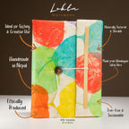 Lokta Colourful Leaves Notebook – Large – view 4