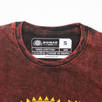 Nomad Sari Stonewashed T-Shirt - Dragon Mandala - Maroon - Small – view 6