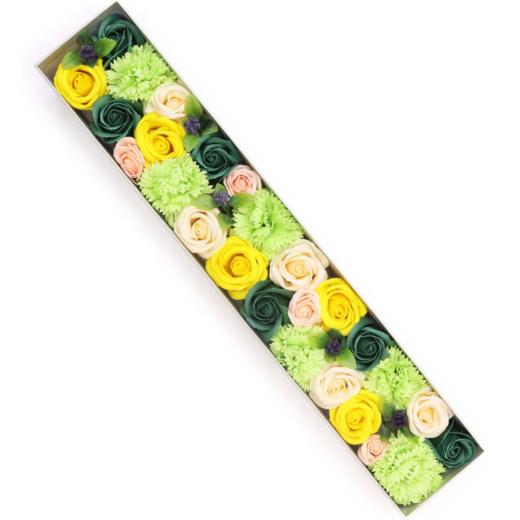 Extra Long Soap Flower Gift Box - Spring Yellow & Green – view 5