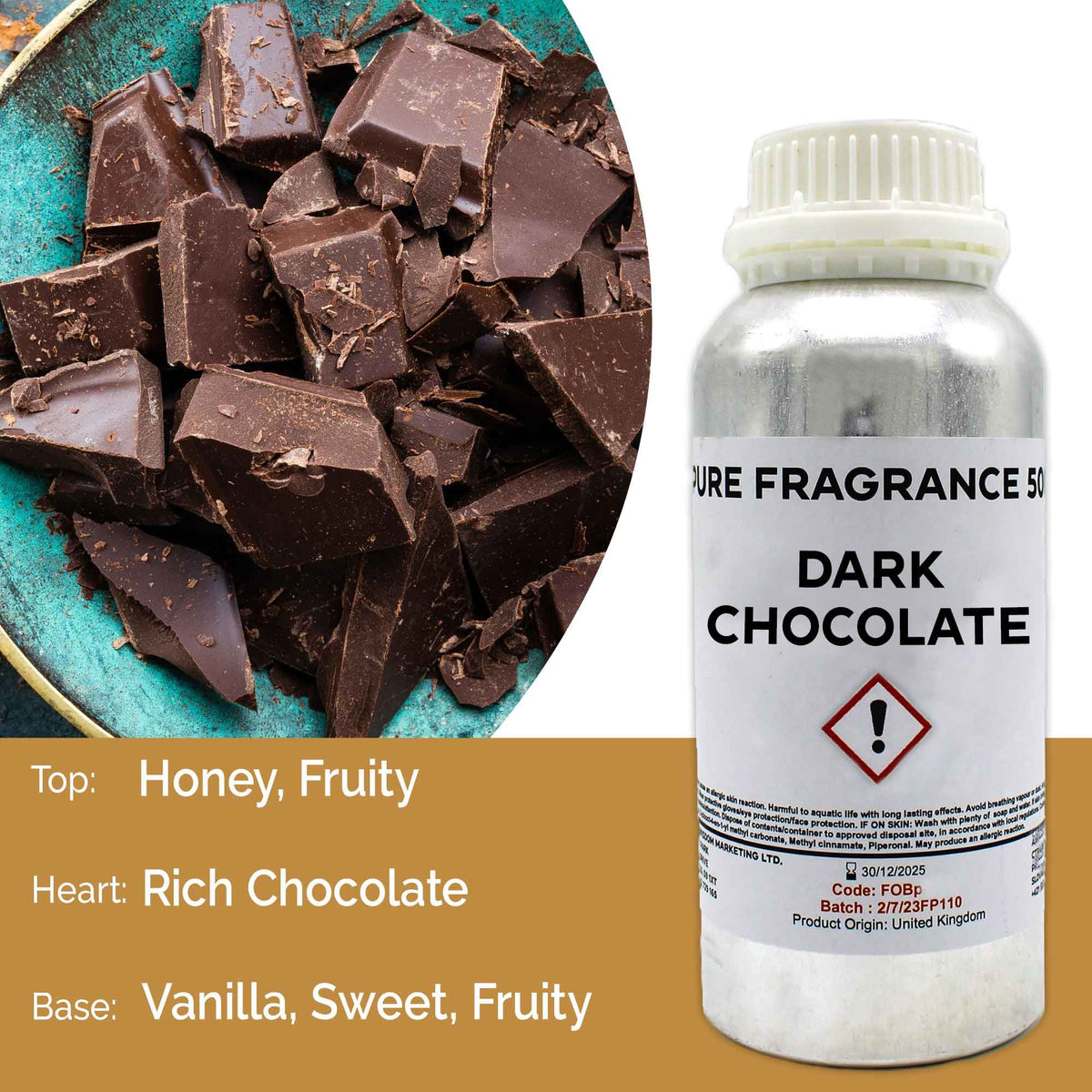 Dark Chocolate Pure Fragrance Oil - 500ml – view 8