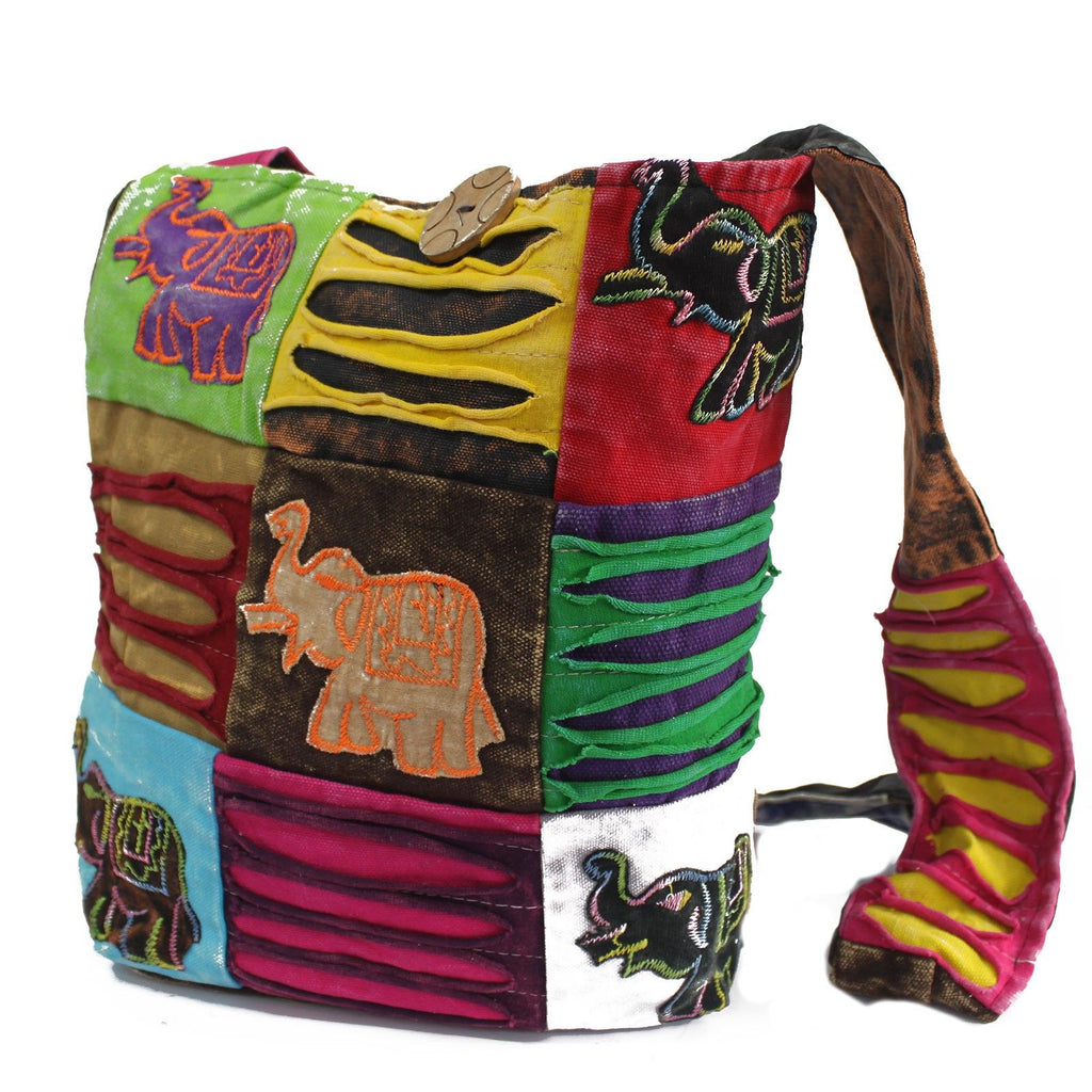 Ethnic Sling Bag - Chocolate Elephant Print – view 3