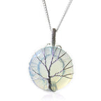 Tree of Life Opalite Gemstone Necklace – view 3