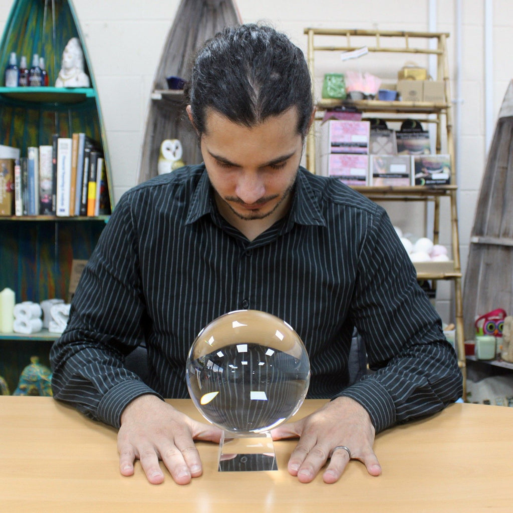 Crystal Ball on Stand 150mm – view 4