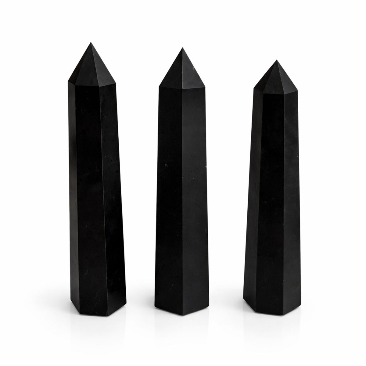 Black Tourmaline Six Face Obelisk Point approx 17cm – view 2