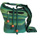 Nepal Sling Bag - Forest Green Cotton