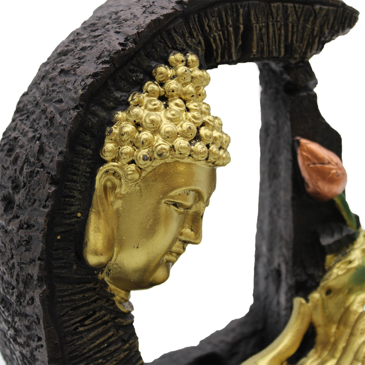 Golden Buddha and Lotus Tabletop Water Feature, 30 cm – view 5