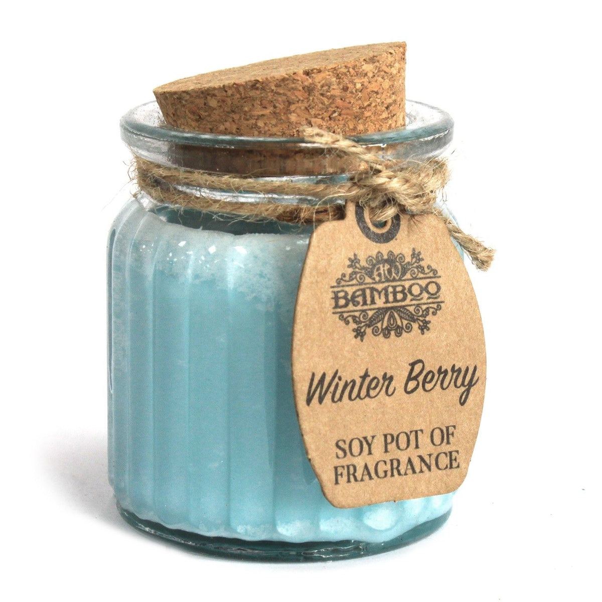 Winter Berry Soy Wax Pot Candle in Glass Jar – view 2