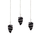 Raw Gemstone Pendulum - Black Agate – view 2