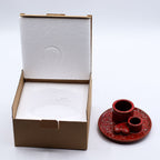 Ceramic Palo Santo & Smudge Holder, Mandala, Red with Heart – view 11