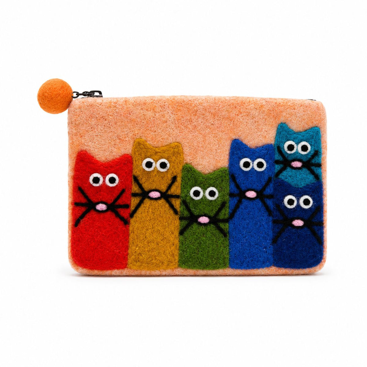 Felt Zipper Pouches Curious Cat Set of 3 – view 6