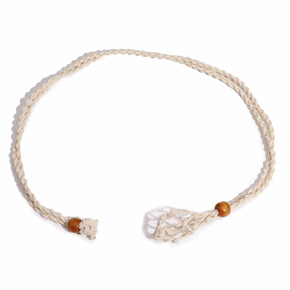 Waxed Cotton Necklace Cord 45cm - Natural