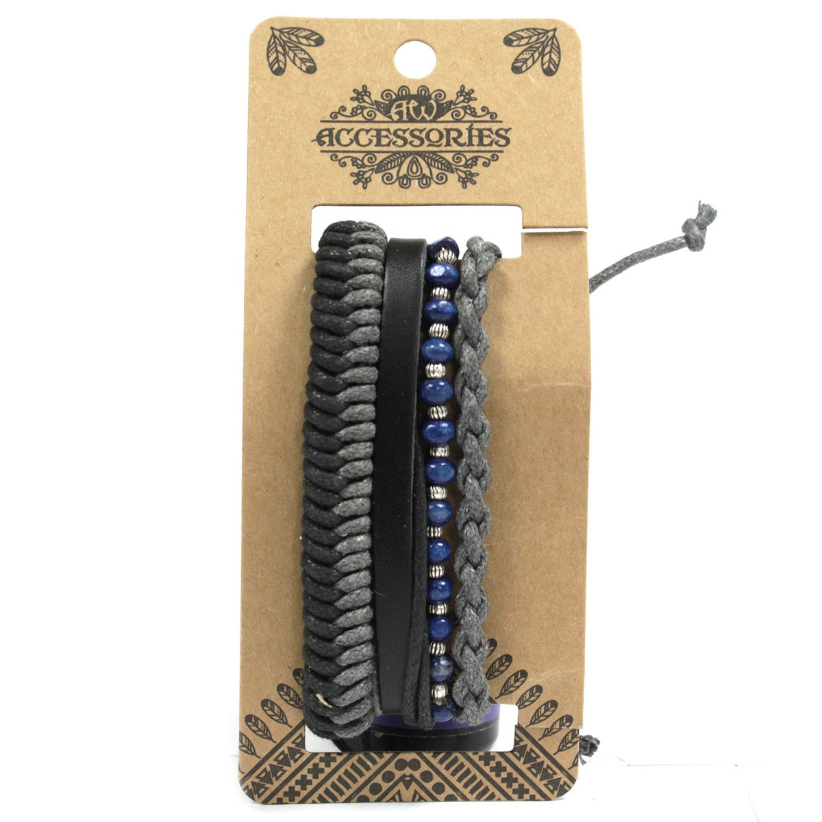 Men's Bracelet Set - Black & Macho, 4 Pieces – view 2