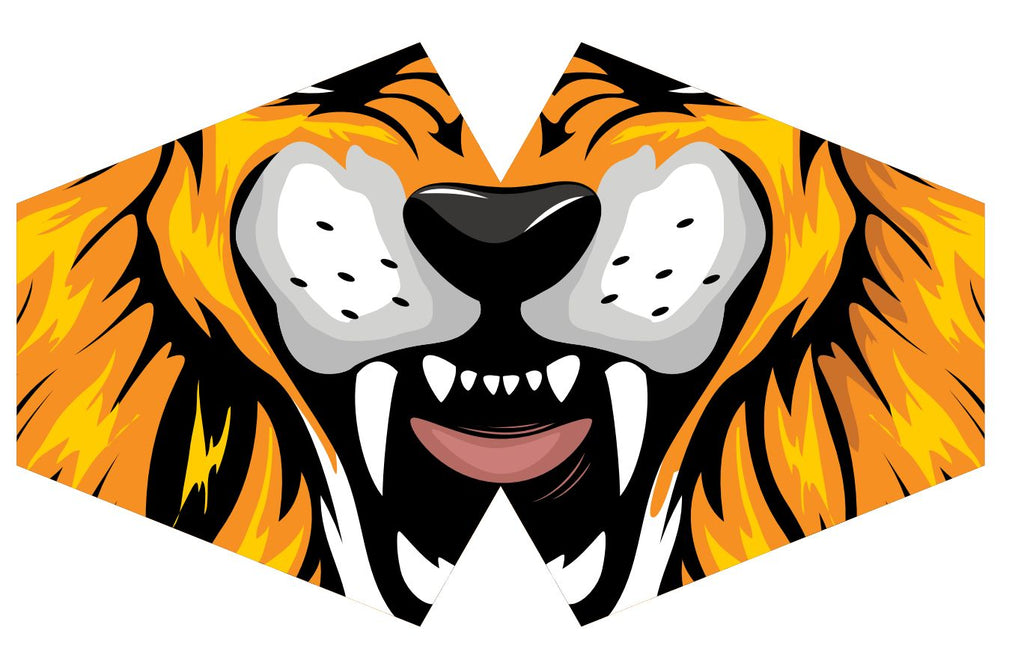 Reusable Tiger Print Face Covering for Children – view 7