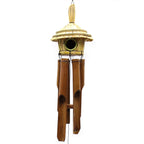 Round Seagrass Birdhouse with Wind Chimes, 45 x 17 cm – view 4