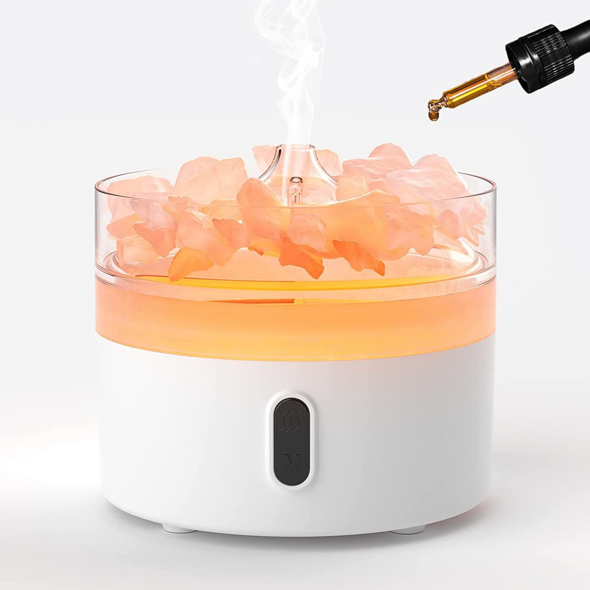 Himalayan Salt Aroma Diffuser - Night Light Flame Effect – view 4