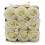 9 Cream Soap Roses Square Gift Box – view 4