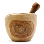 Ergo Teak Pestle and Mortar - Large, 12 x 12 cm – view 4