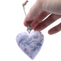 Large Wood Heart Decoration, Blue Bird