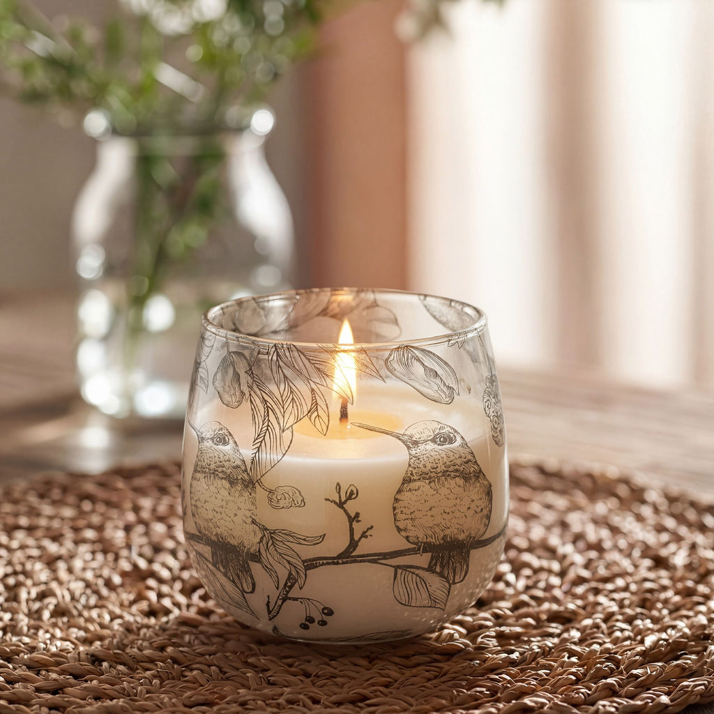 Medium Glass Jar Candle - Drawn by Flame – view 2