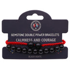 Black Agate Double Power Bracelet Set – view 2