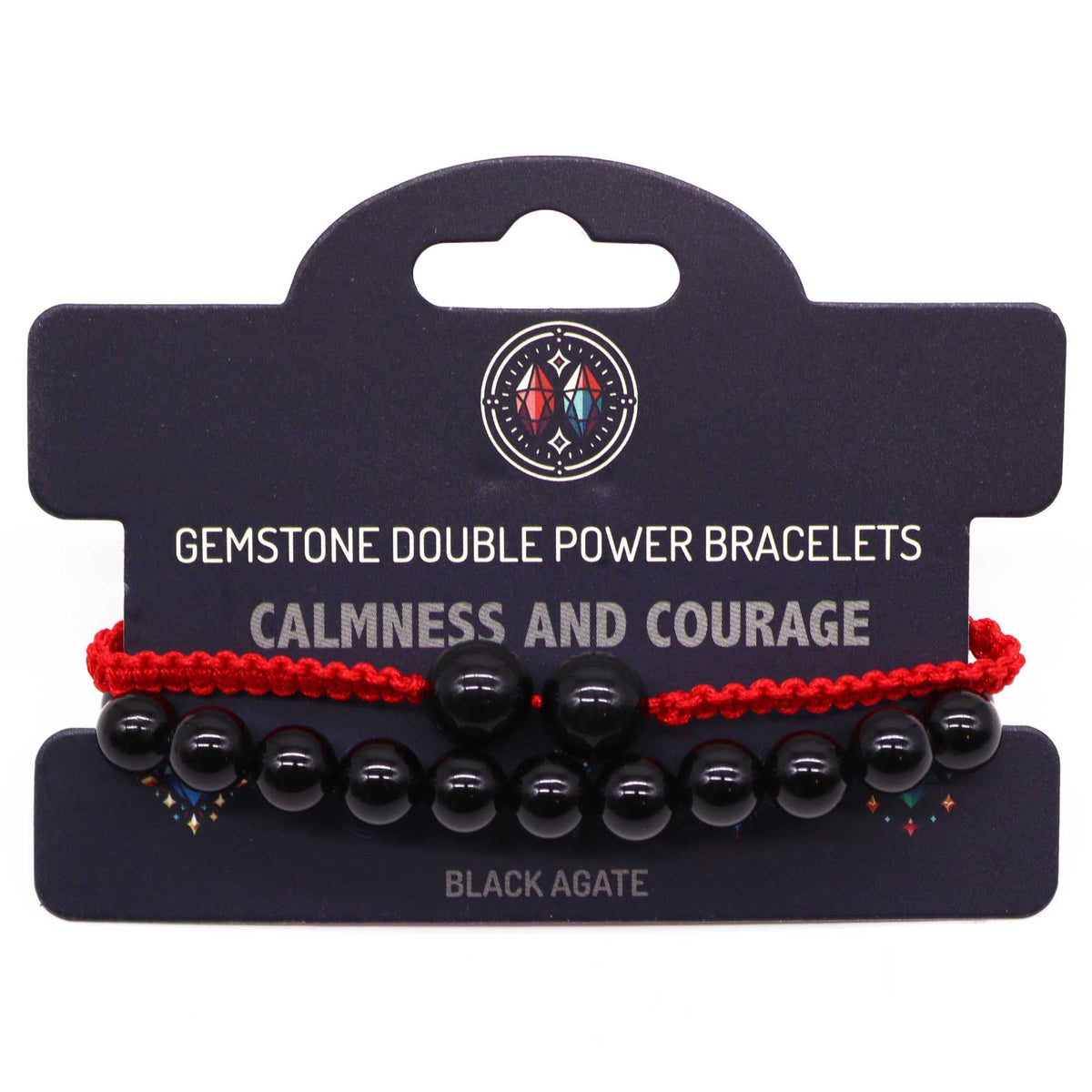 Black Agate Double Power Bracelet Set – view 2