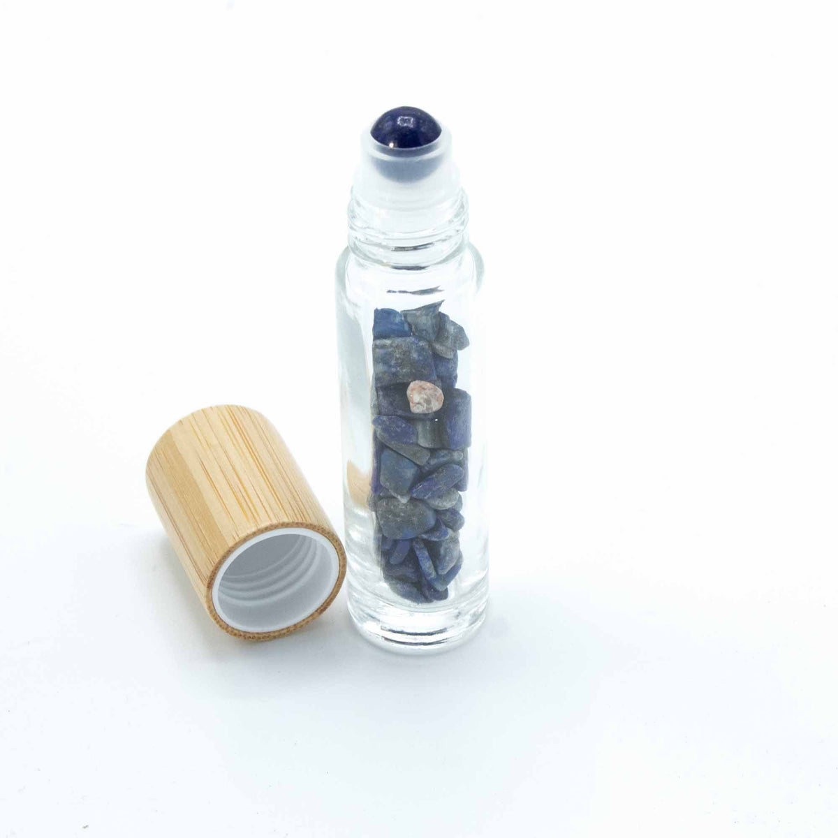 Sodalite Roller Bottle with Wooden Cap - 5ml – view 4