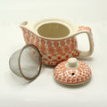 Small Herbal Teapot with Strainer - Amber