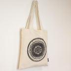 Nomad Sari Tote Bag - Urban Mandala Print - Natural Cotton – view 6